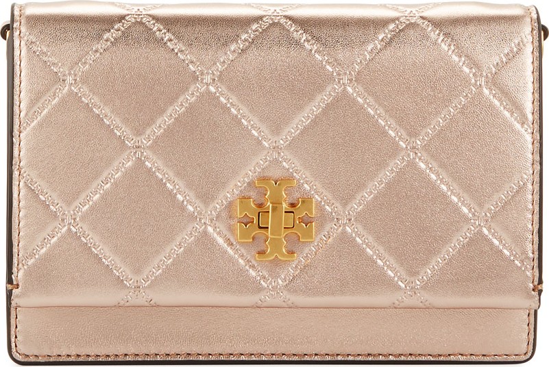Tory Burch Georgia Metallic Chain Crossbody Bag