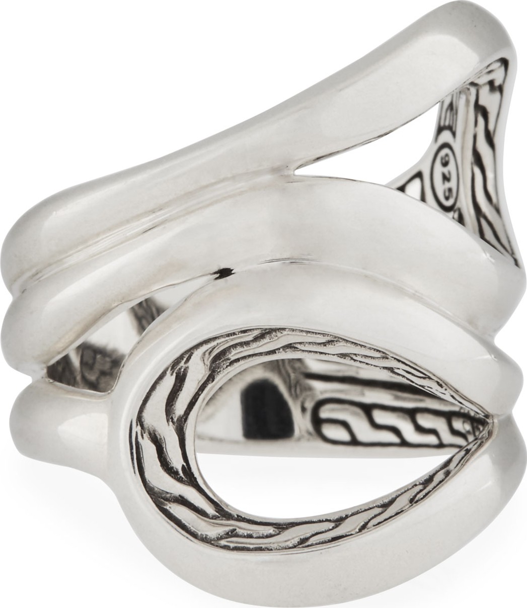 John Hardy Classic Chain Sterling Silver Ring, Size 6