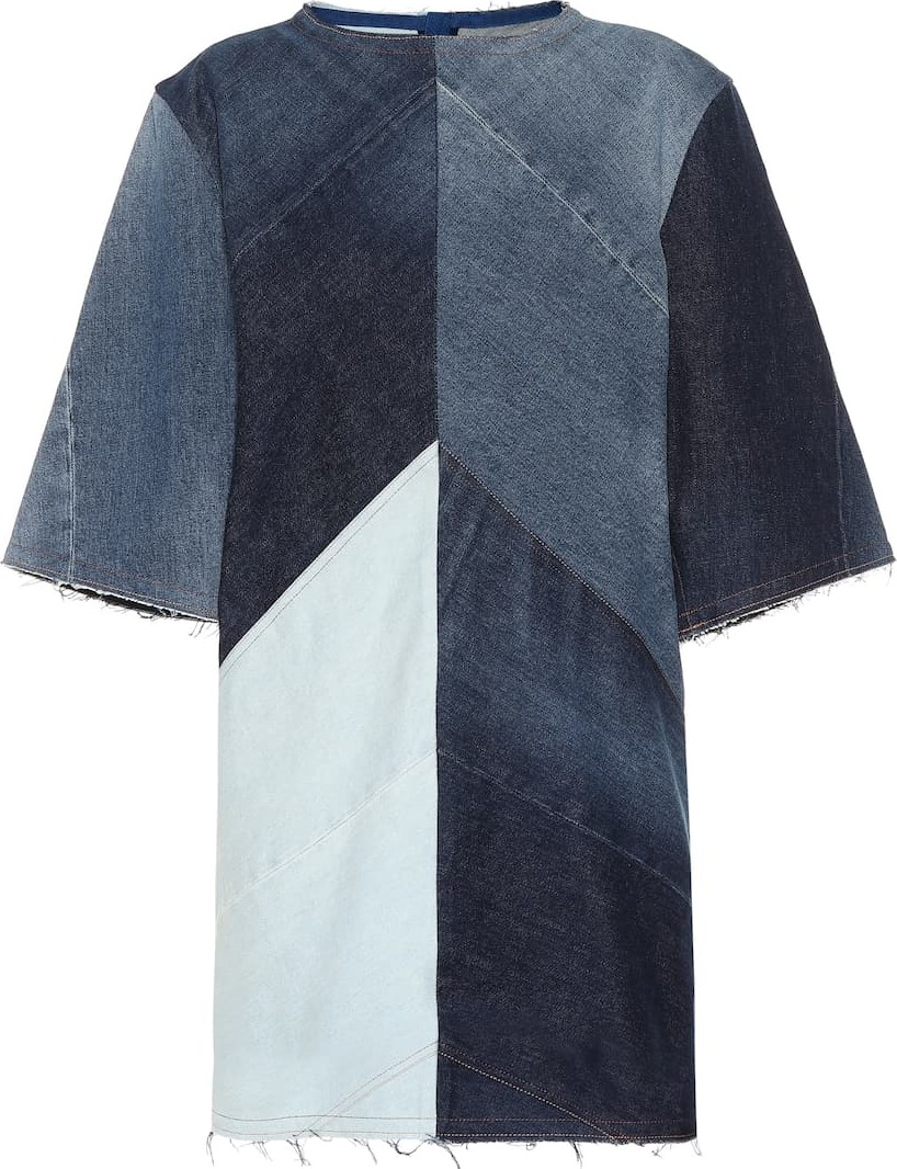 Acne Studios Dylane patchwork denim dress