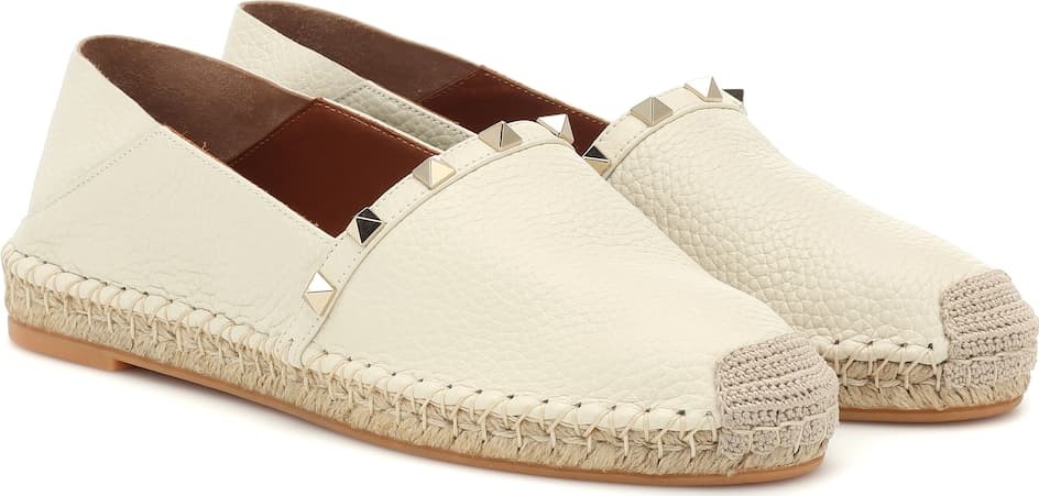 Valentino Valentino Garavani Rockstud leather espadrilles