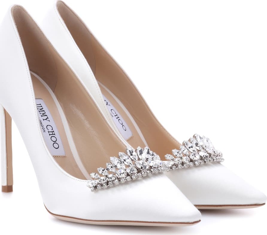 Jimmy Choo Romy 100 satin pumps