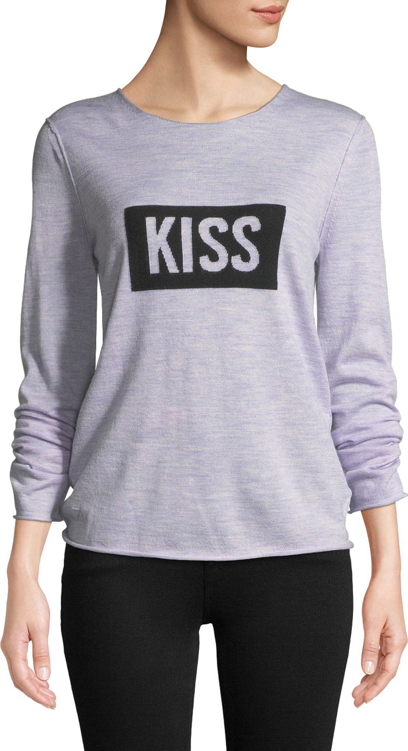 Zadig & Voltaire Gwendal Wool Intarsia Scoop-Neck Sweater