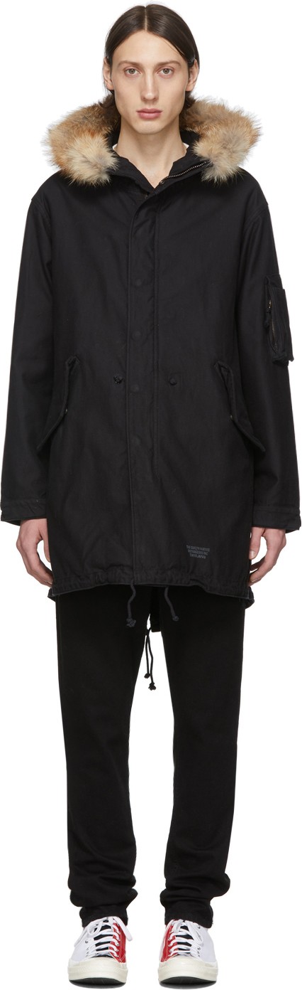 Wacko Maria Black Mods Coat