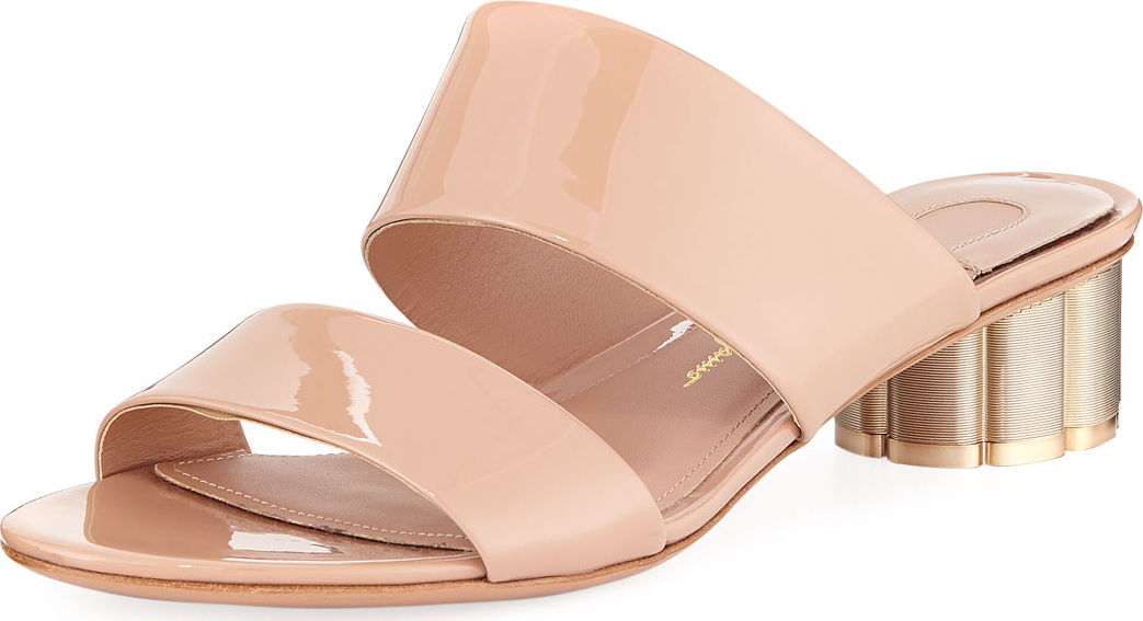 Salvatore Ferragamo Patent Leather 30mm Sandal