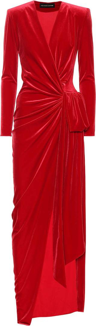 Alexandre Vauthier Wrap-front maxi dress
