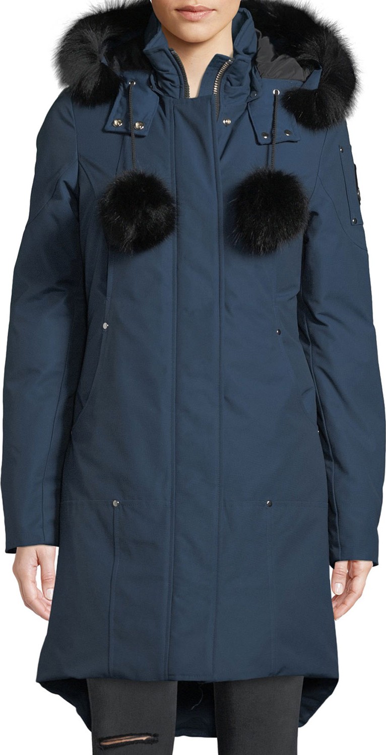 Moose Knuckles Stirling Parka w/ Detachable Hood & Fur Trim