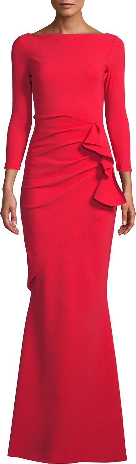 La Petite Robe di Chiara Boni Zelma Side-Draped Mermaid Gown