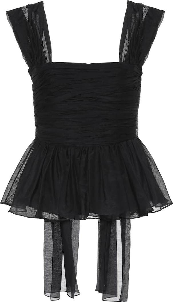 Brock Collection Quadriennale cotton and silk top