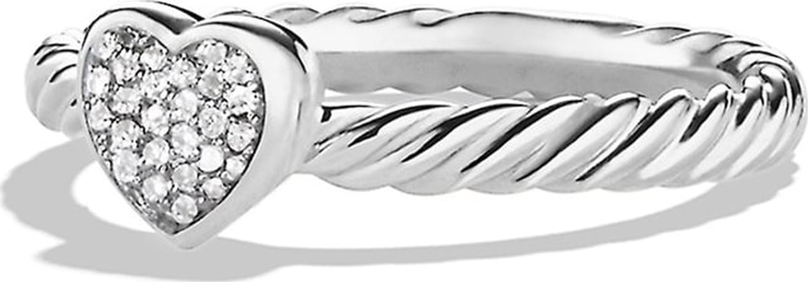 David Yurman 'Cable Collectibles' Heart Ring with Diamonds