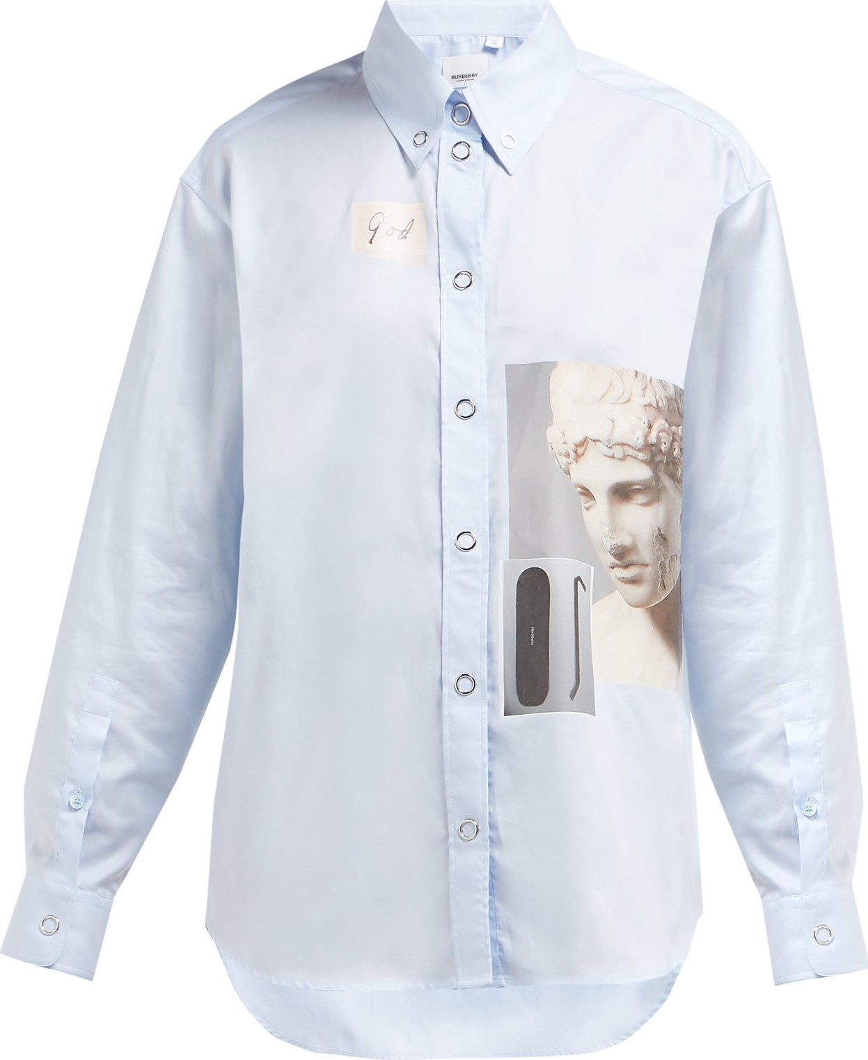 Burberry London England Photographic-print cotton shirt