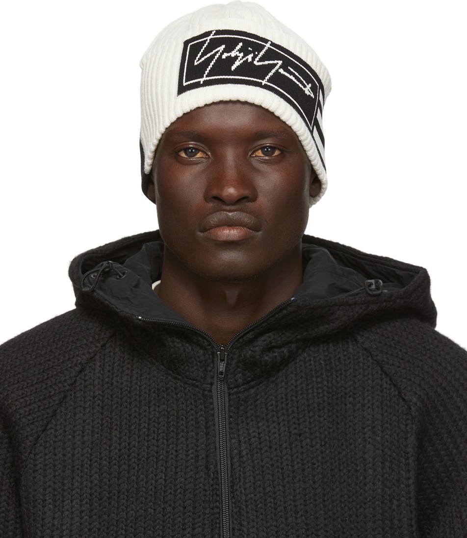 Y-3 Off-White 3-Stripes Beanie