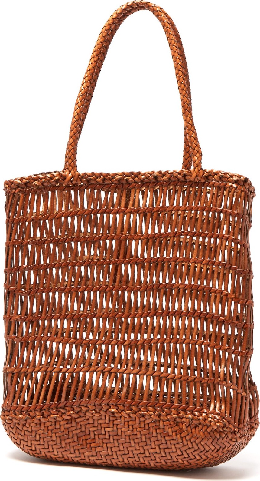 Dragon Diffusion Dora woven-leather tote bag