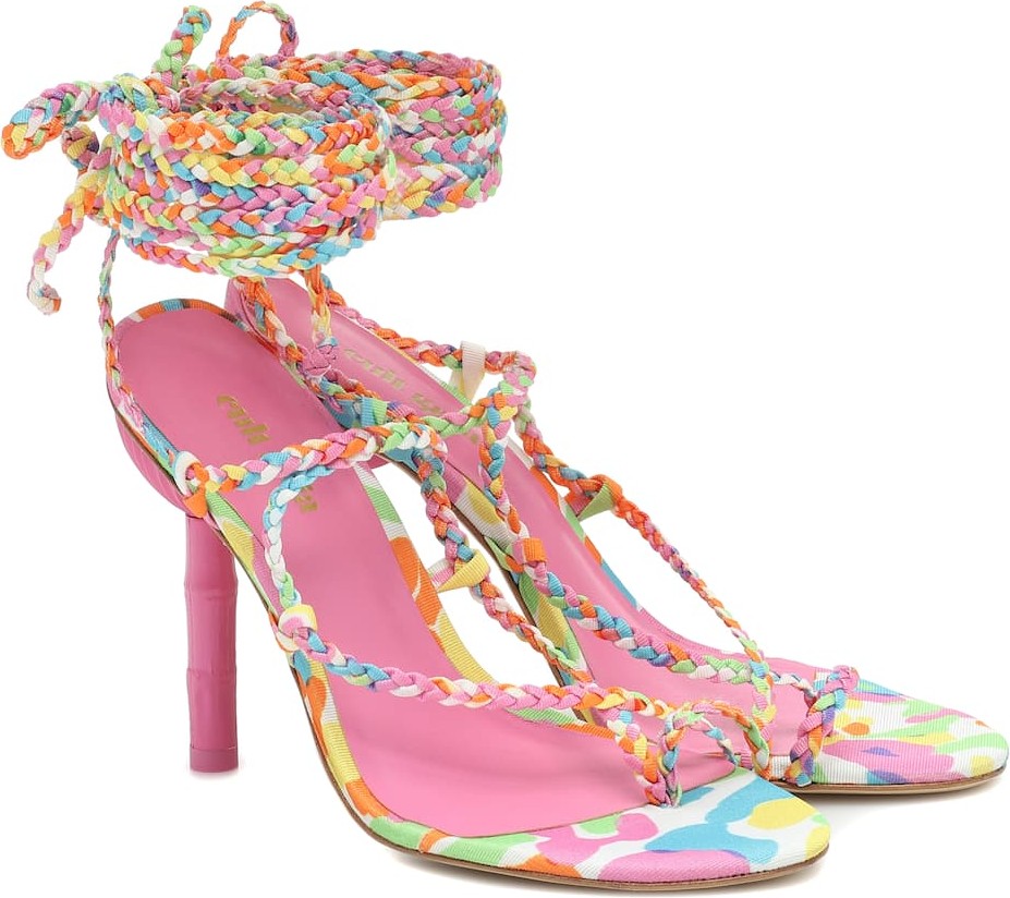 Cult Gaia Adina printed sandals