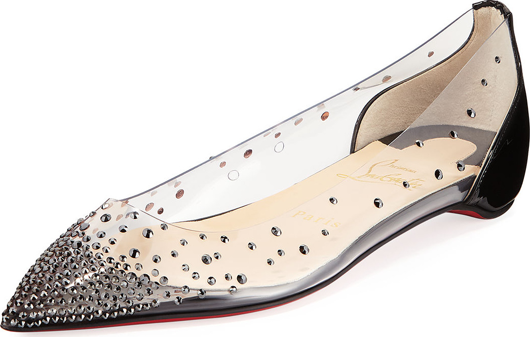 Christian Louboutin Degrastrass Red Sole Ballerina Flat