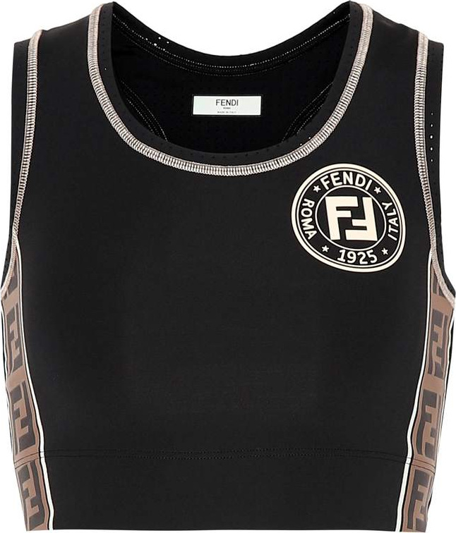 Fendi Logo crop top