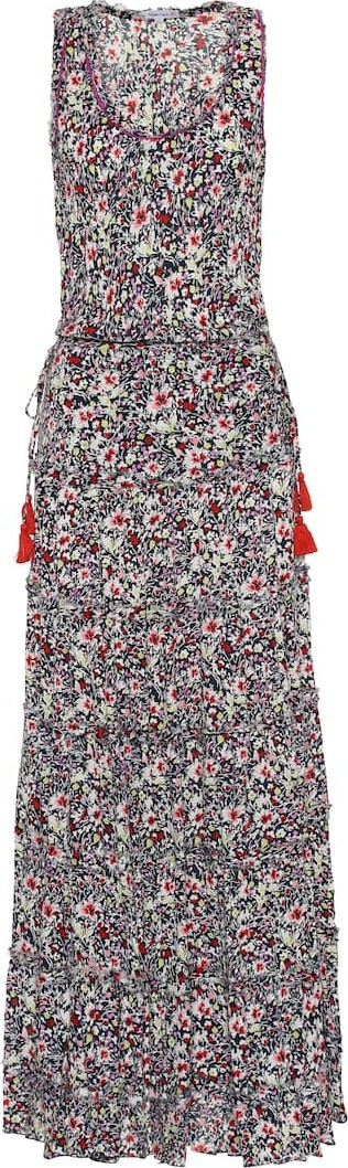 Poupette St Barth Bety floral georgette maxi dress