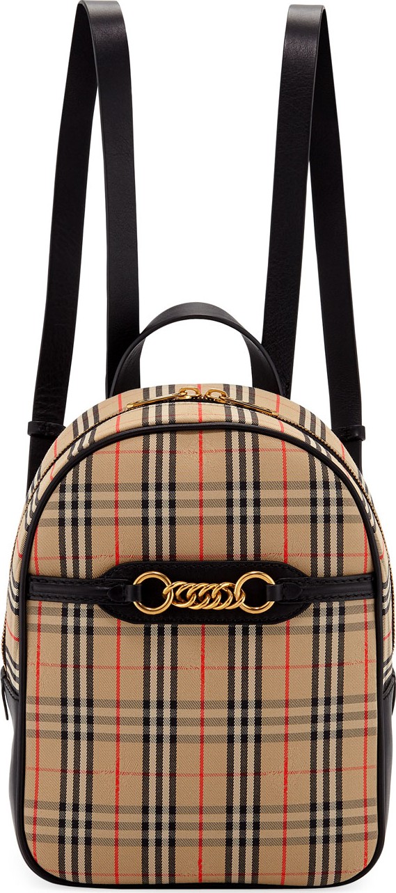 Burberry London England Link 1983 Check Backpack