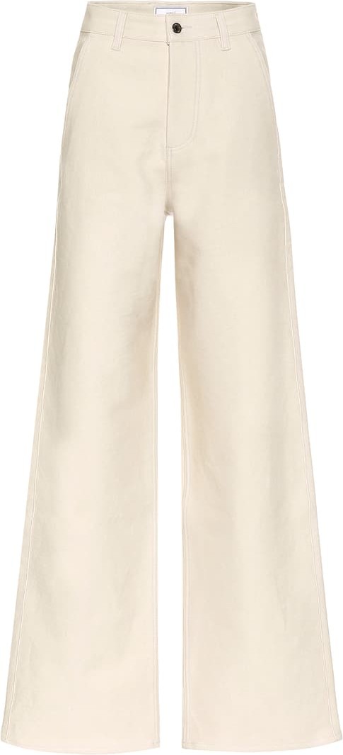AMI High-rise flared jeans