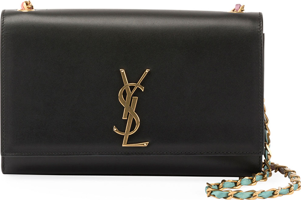 Saint Laurent Kate Monogram Smooth Leather Tie-Dye Leather Chain Medium Shoulder Bag