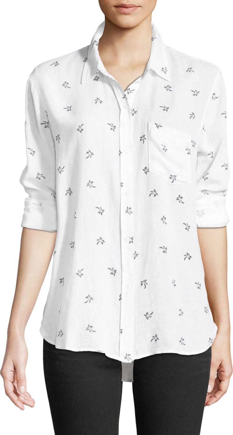 RAILS Charli Palm Tree Printed Shirt