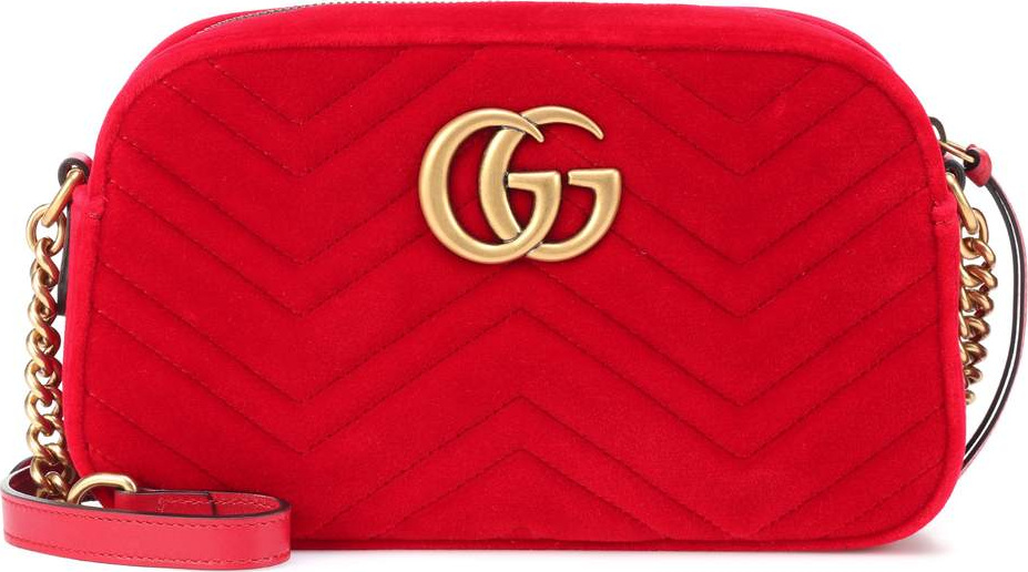 Gucci GG Marmont Small velvet shoulder bag