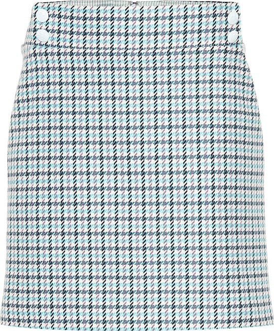 Veronica Beard Arezzo checked miniskirt