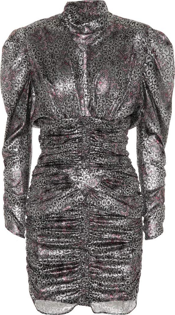Isabel Marant Pandor metallic printed minidress