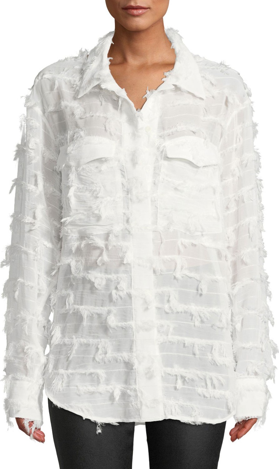 Rejina Pyo Sophie Textured Button-Down Top