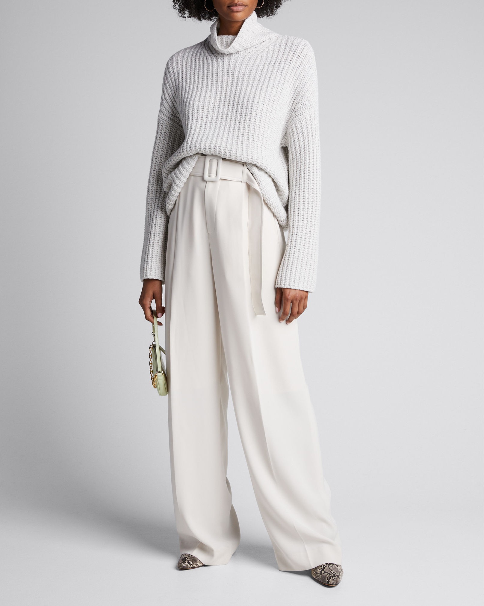 Vince Lofty Rib Turtleneck Sweater