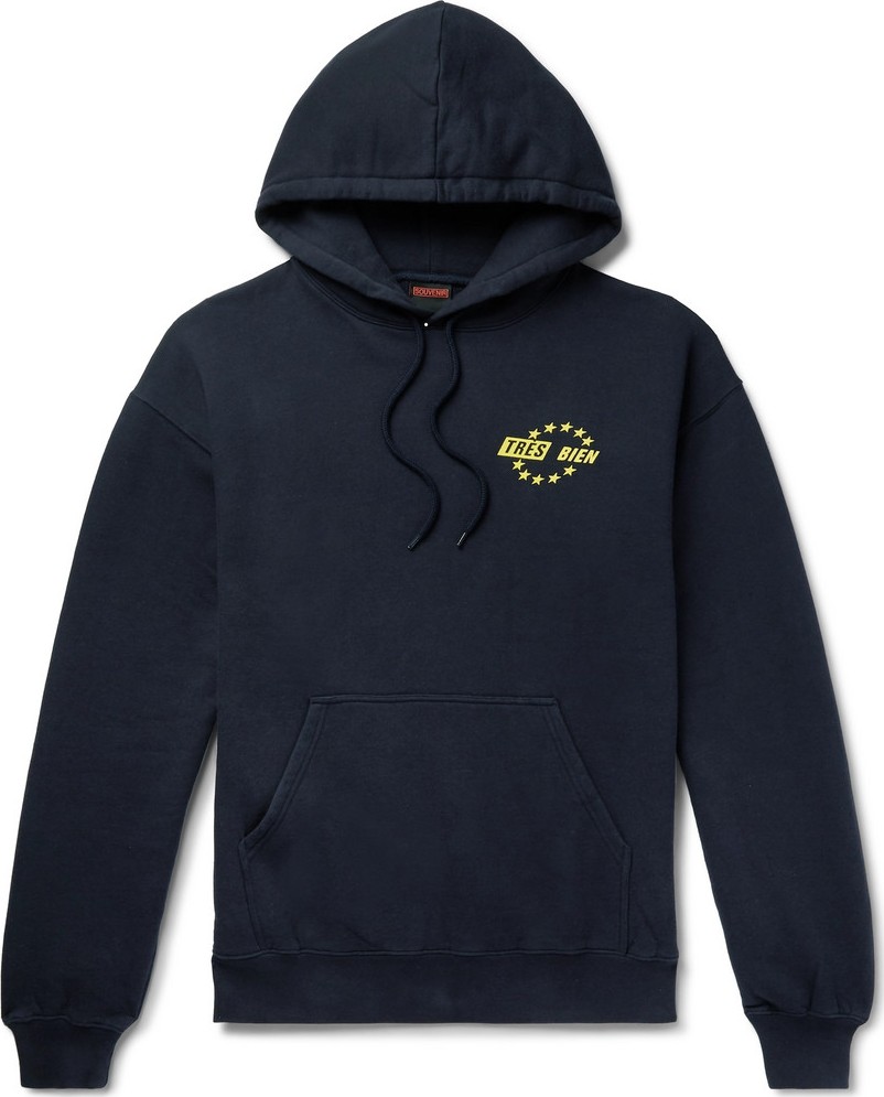 Très Bien Logo-Print Fleece-Back Cotton-Jersey Hoodie