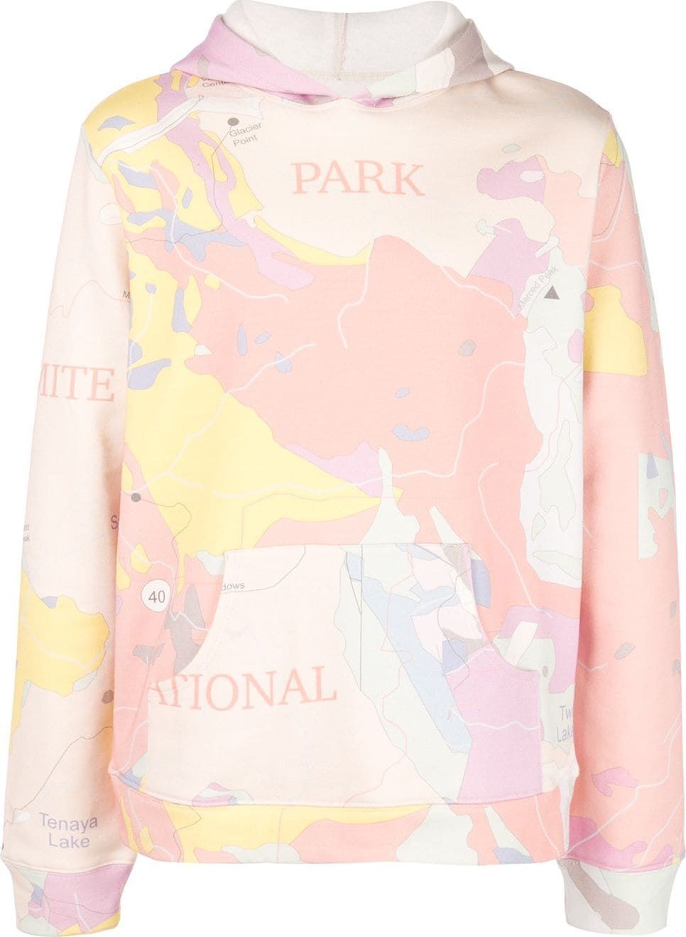 The Elder Statesman map print hoodie