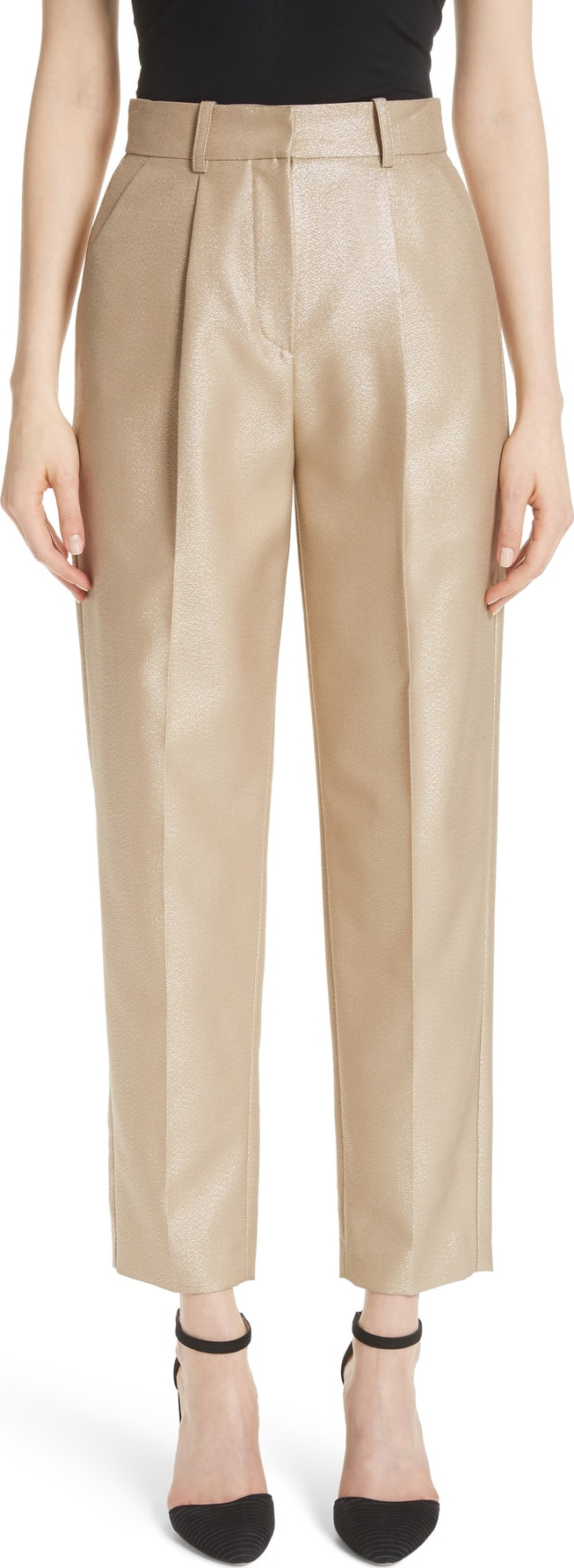 Emporio Armani Metallic Crop Pants