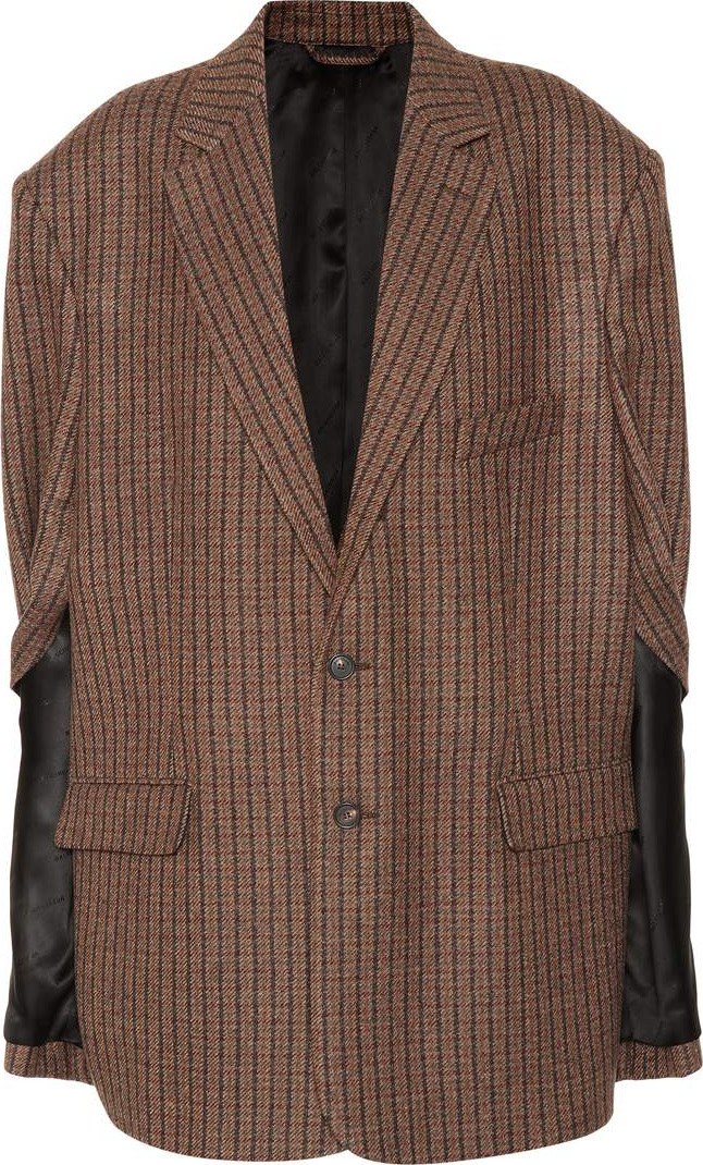 Balenciaga Sleeveless wool-blend jacket