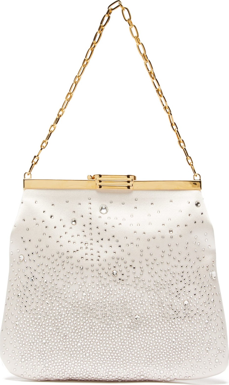 Bienen-Davis 4AM crystal-embellished silk-satin clutch