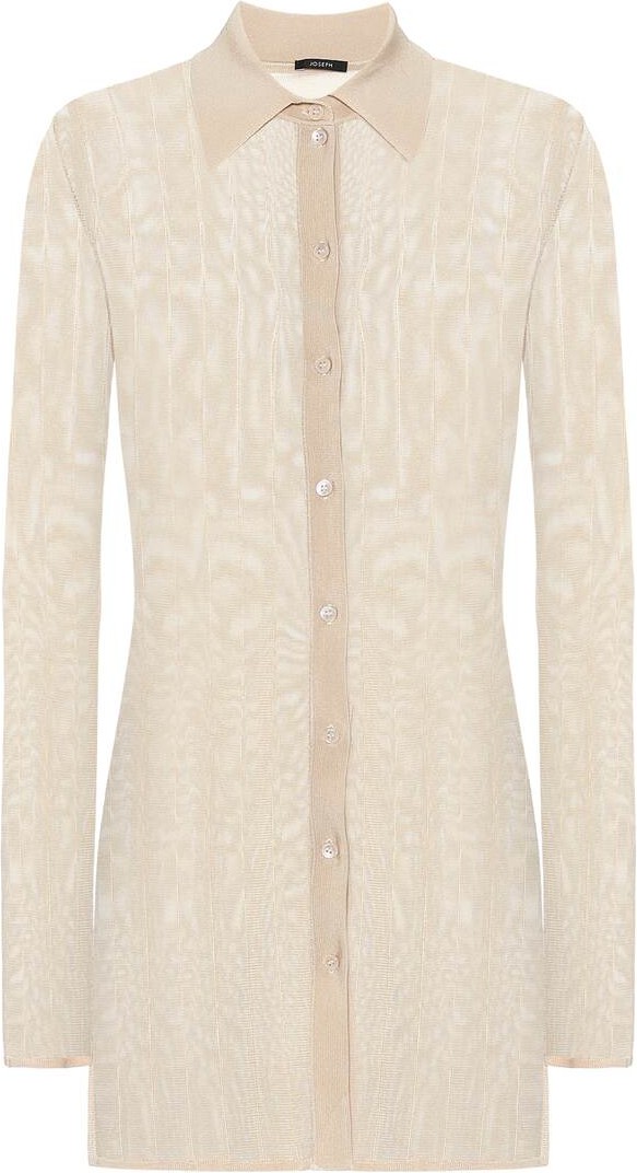 Joseph Beth rib-knit shirt