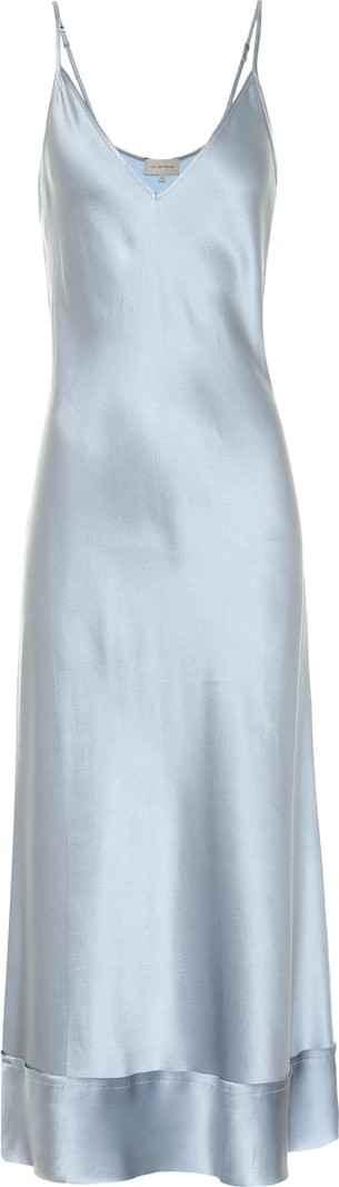 Lee Mathews Rose silk-satin slip dress