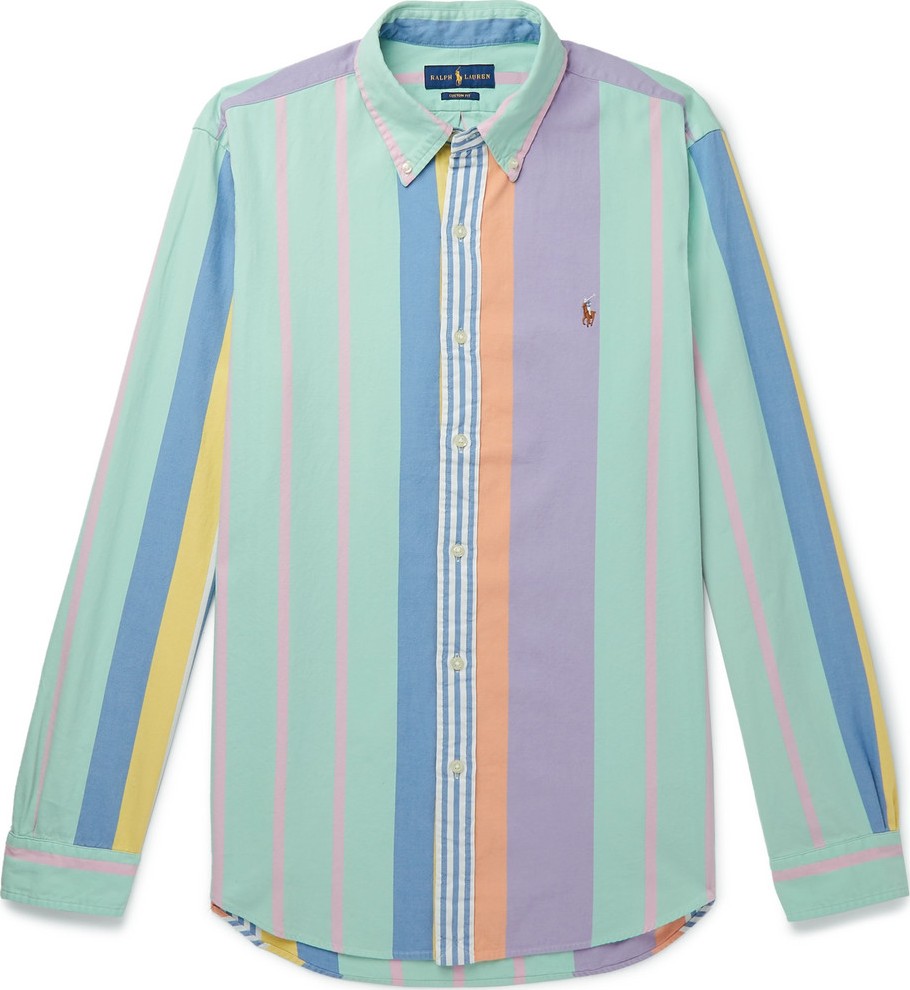Polo Ralph Lauren Button-Down Collar Striped Cotton Oxford Shirt