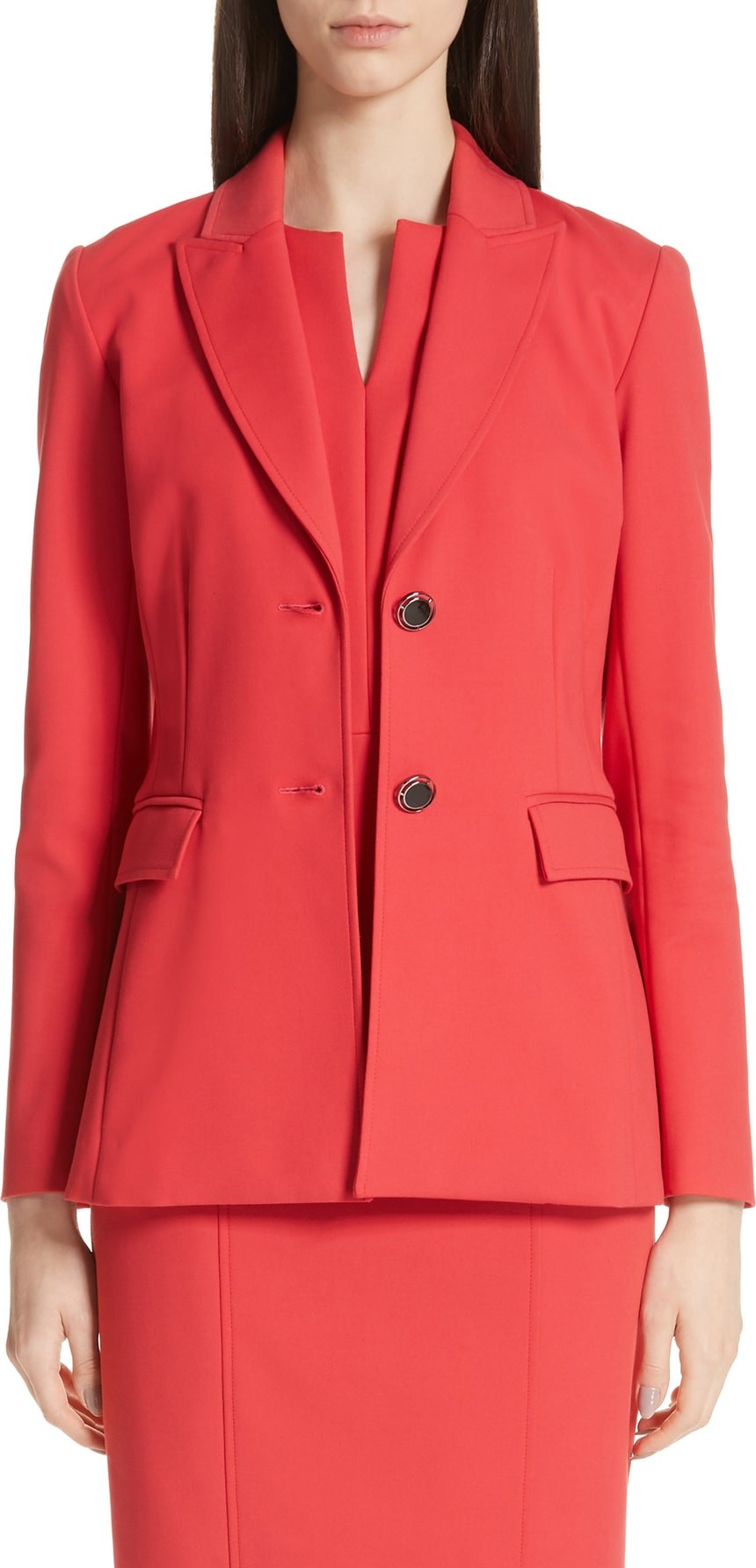 St. John Stretch Double Weave Jacket