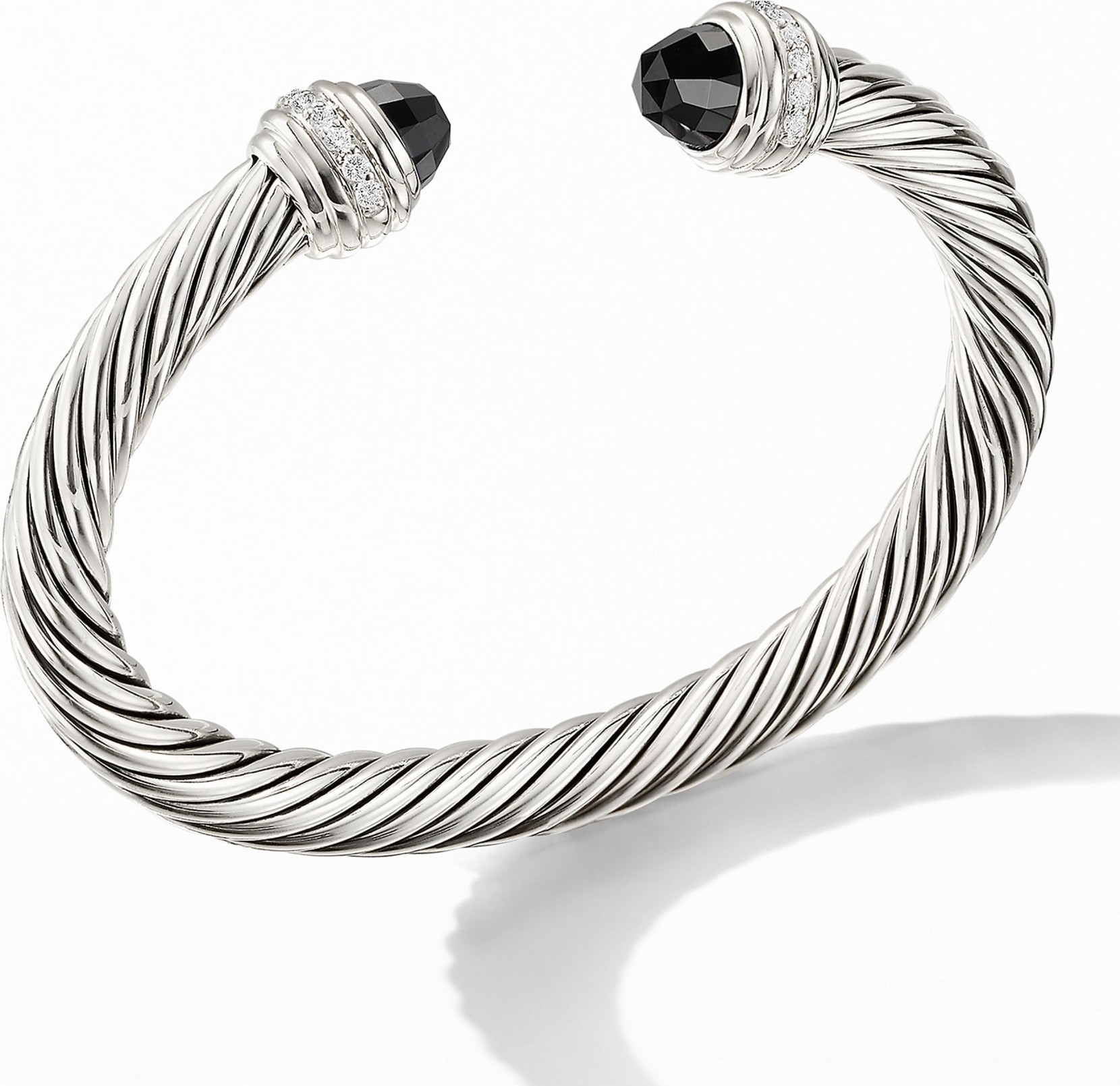 David Yurman Cable Classics Bracelet with Semiprecious Stones & Diamonds, 7mm