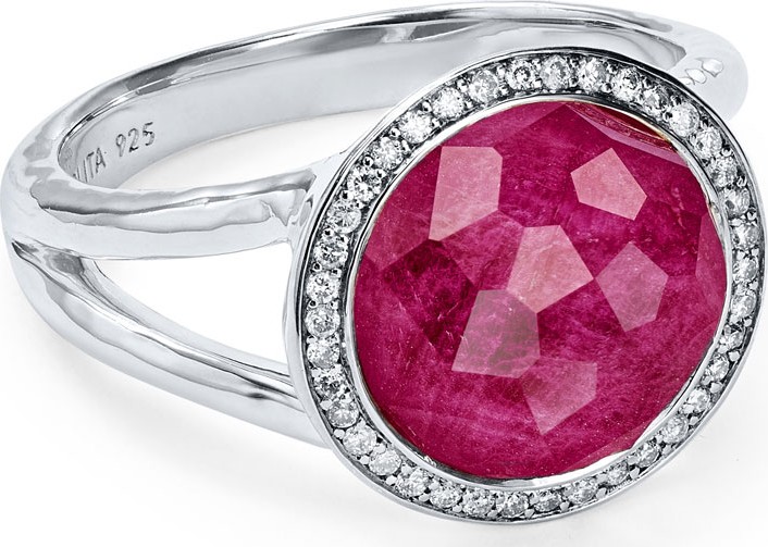 IPPOLITA Stella Mini Lollipop Ring with Diamonds, 0.15 tdcw