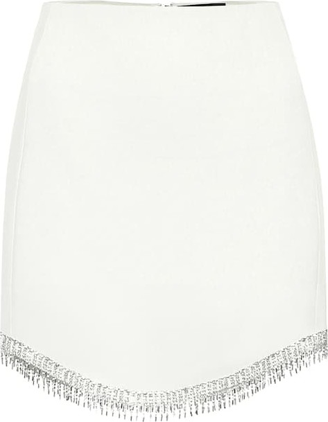 David Koma Embellished high-rise miniskirt