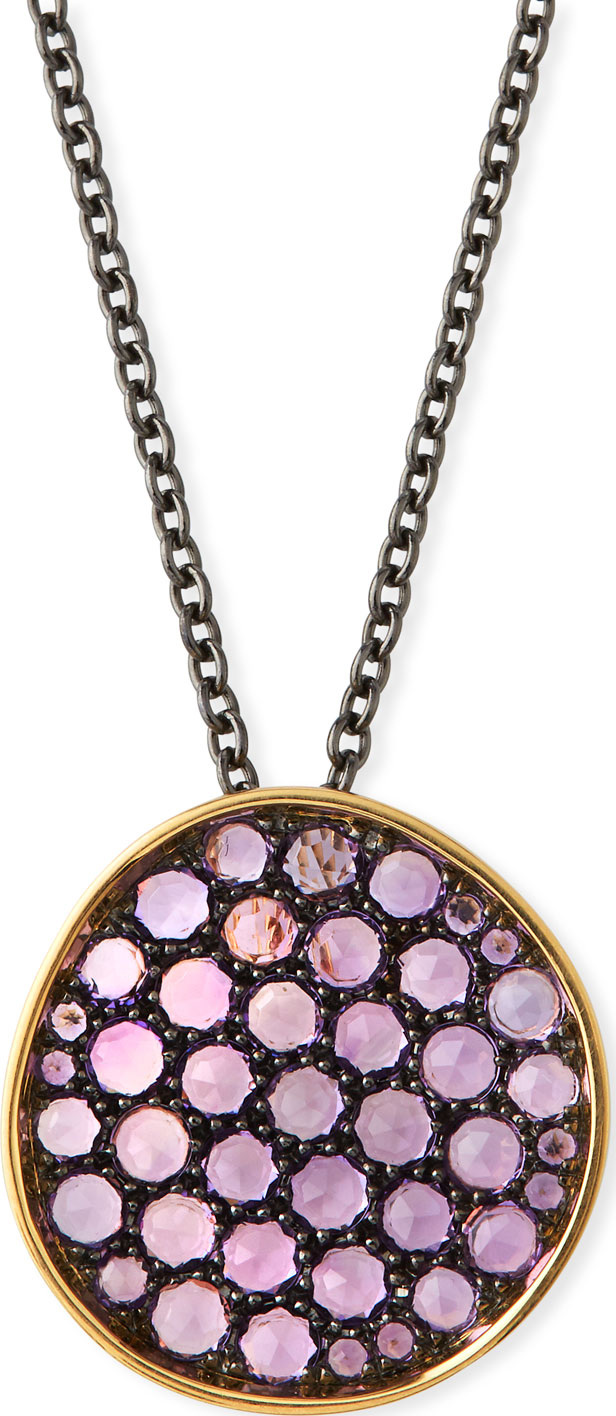 Etho Maria 18k Rose Gold & Amethyst Pendant
