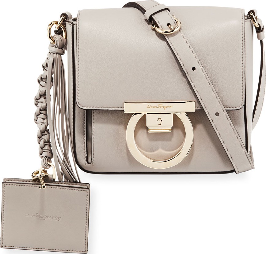 Salvatore Ferragamo Small Leather Lock Crossbody Bag