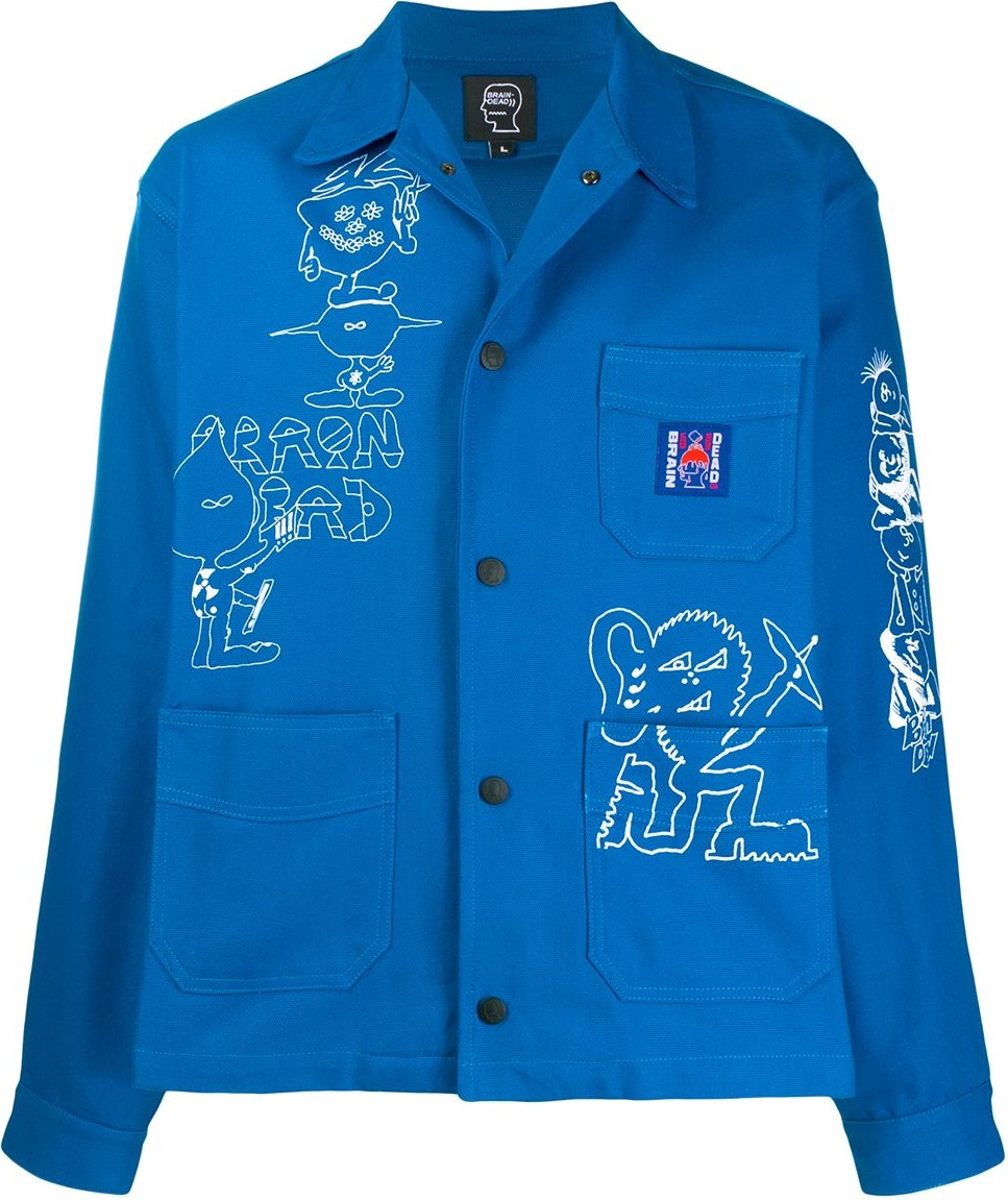 Brain Dead Sketch print jacket