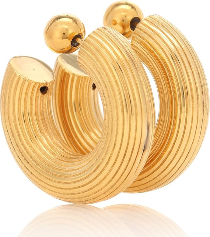 Sophie Buhai Small Column 18kt gold hoop earrings