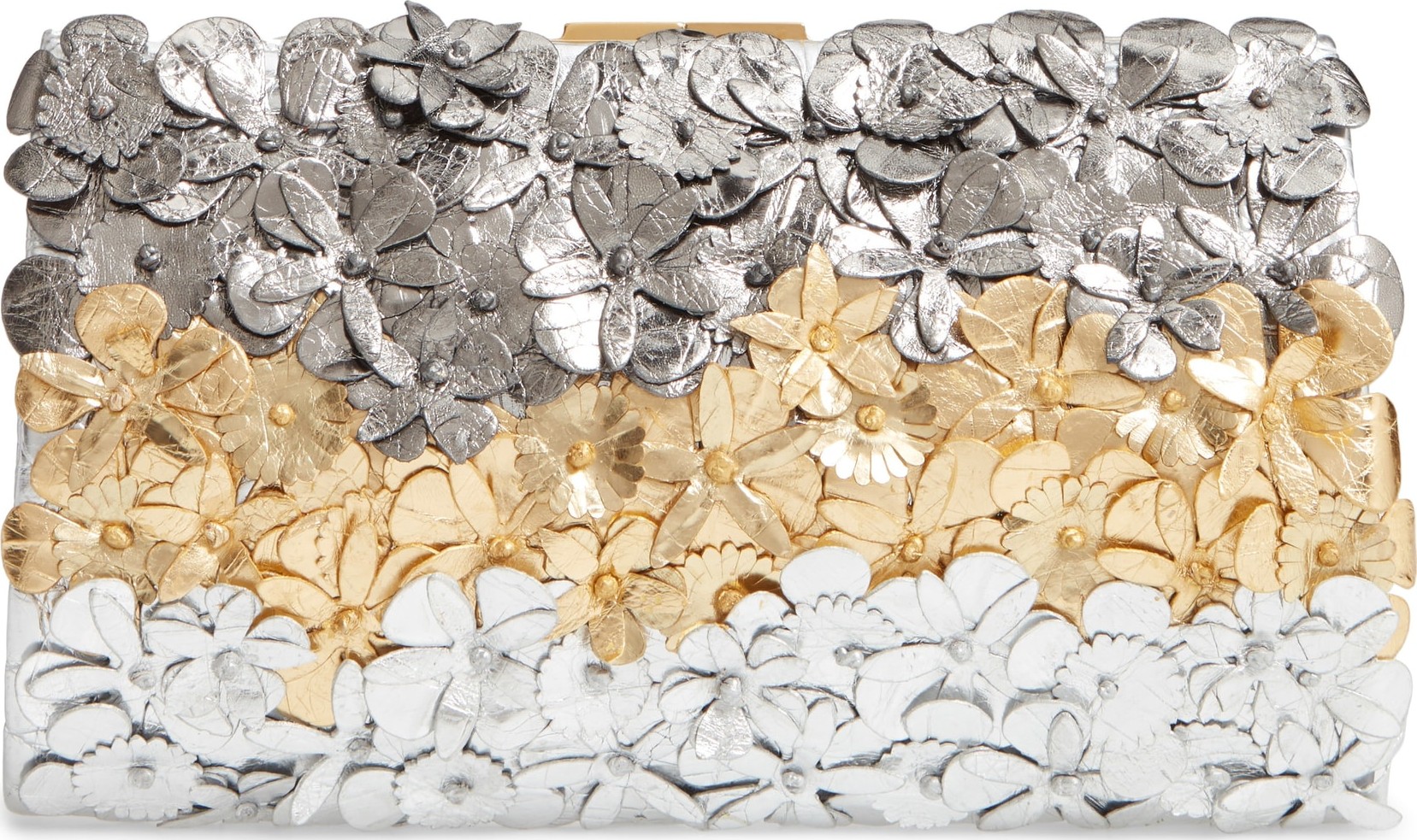 Nancy Gonzalez Flora Genuine Crocodile Clutch