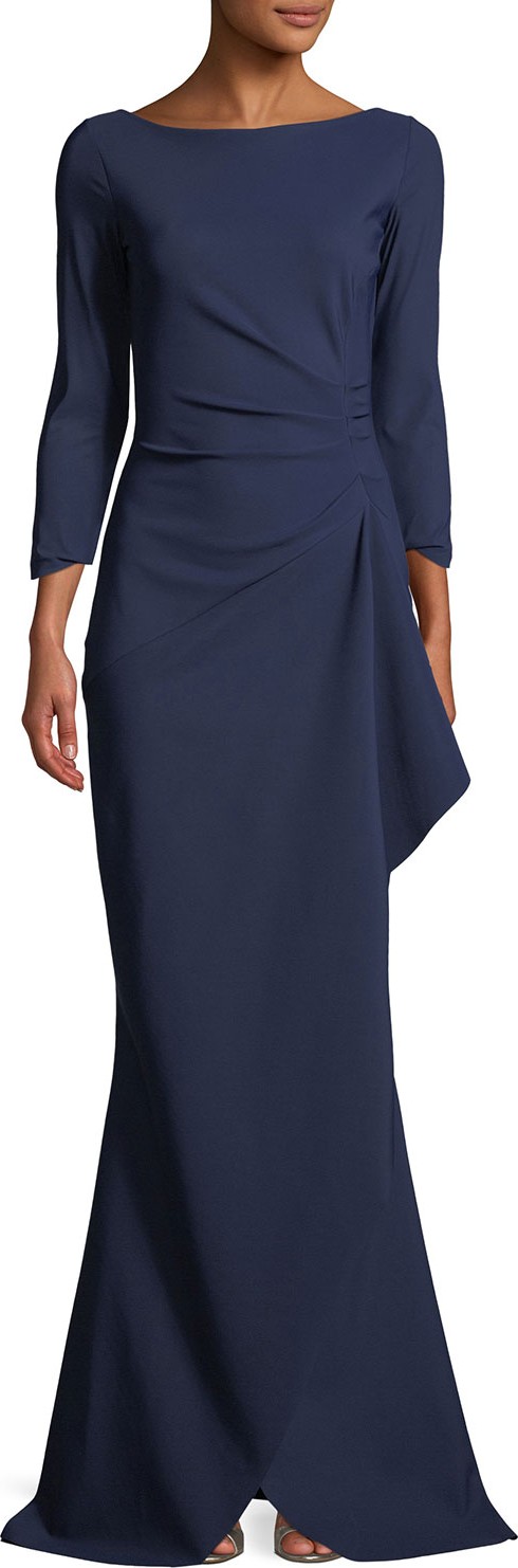 La Petite Robe di Chiara Boni Galin Mermaid Gown w/ Side Drape