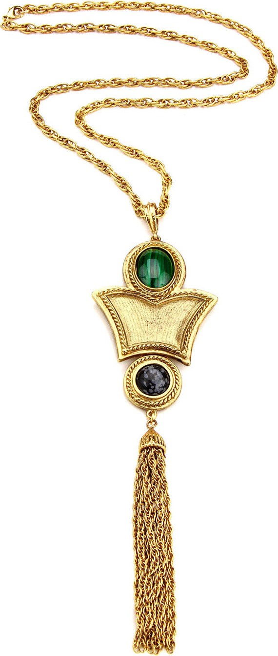 Ben-Amun Stone & Tassel Necklace