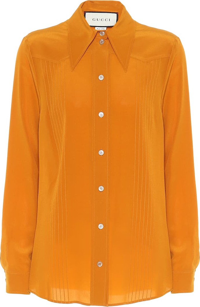 Gucci Hammered silk blouse