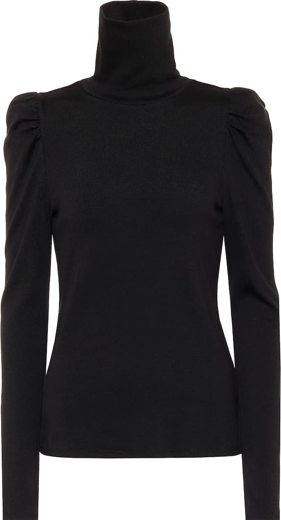 Veronica Beard Cedar stretch-cotton turtleneck top